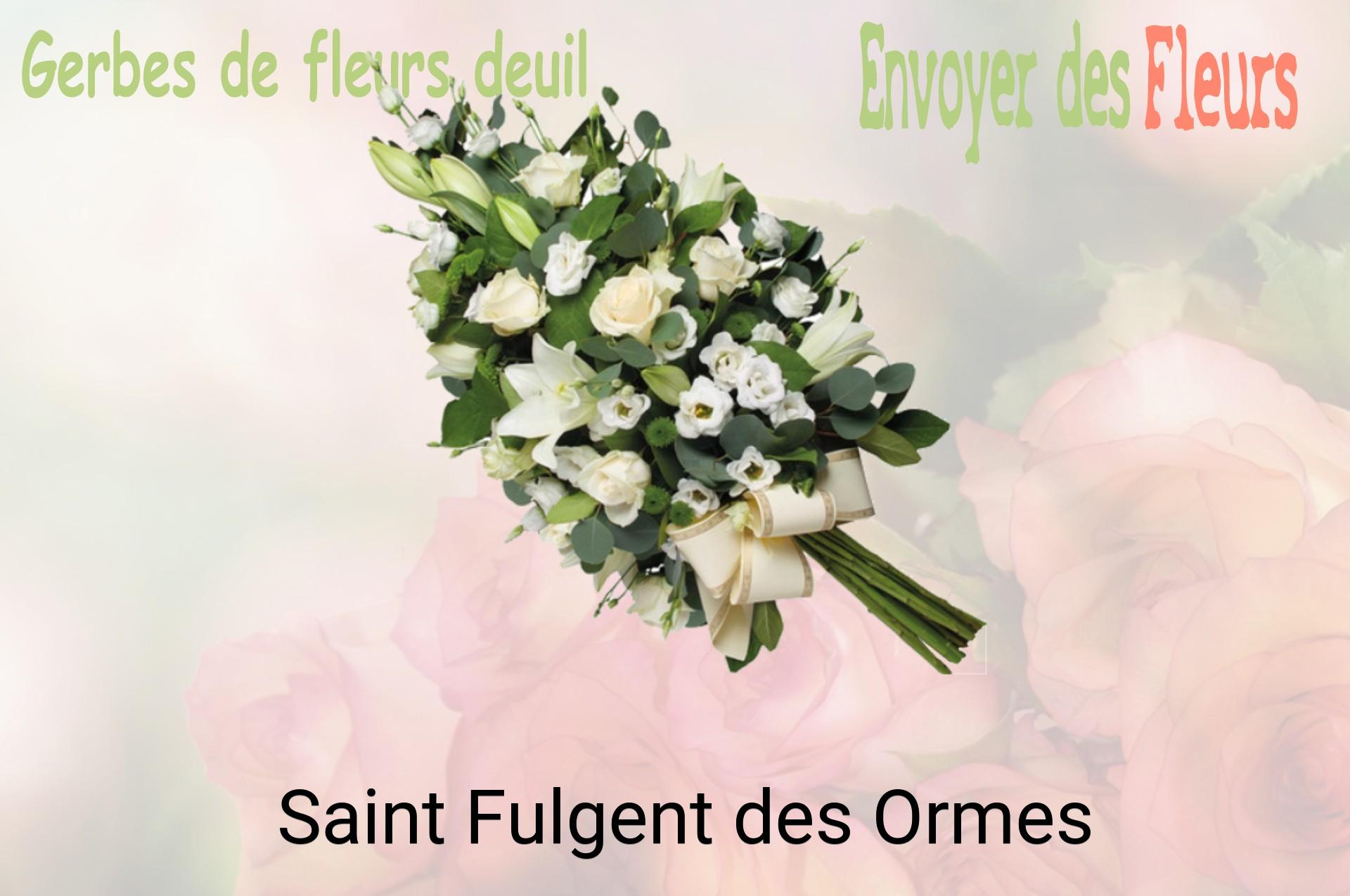 Gerbe de fleurs de deuil livrée à Saint-Fulgent-des-Ormes